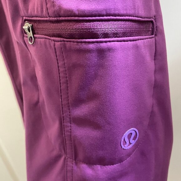 LULULEMON Mid-Length Shorts - Purple - Womens Size 6 - Picture 6 of 8